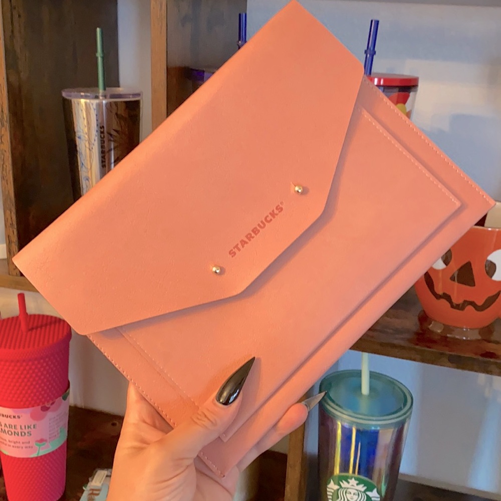 NEW Starbucks Pink Siren Edition Leather Pouch